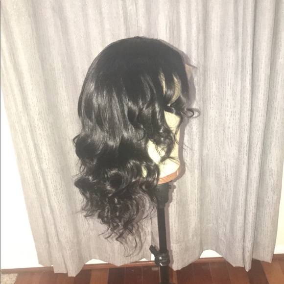 Loose Curl Human Brazilian Frontal 13X4 Wig - Picture 5 of 8